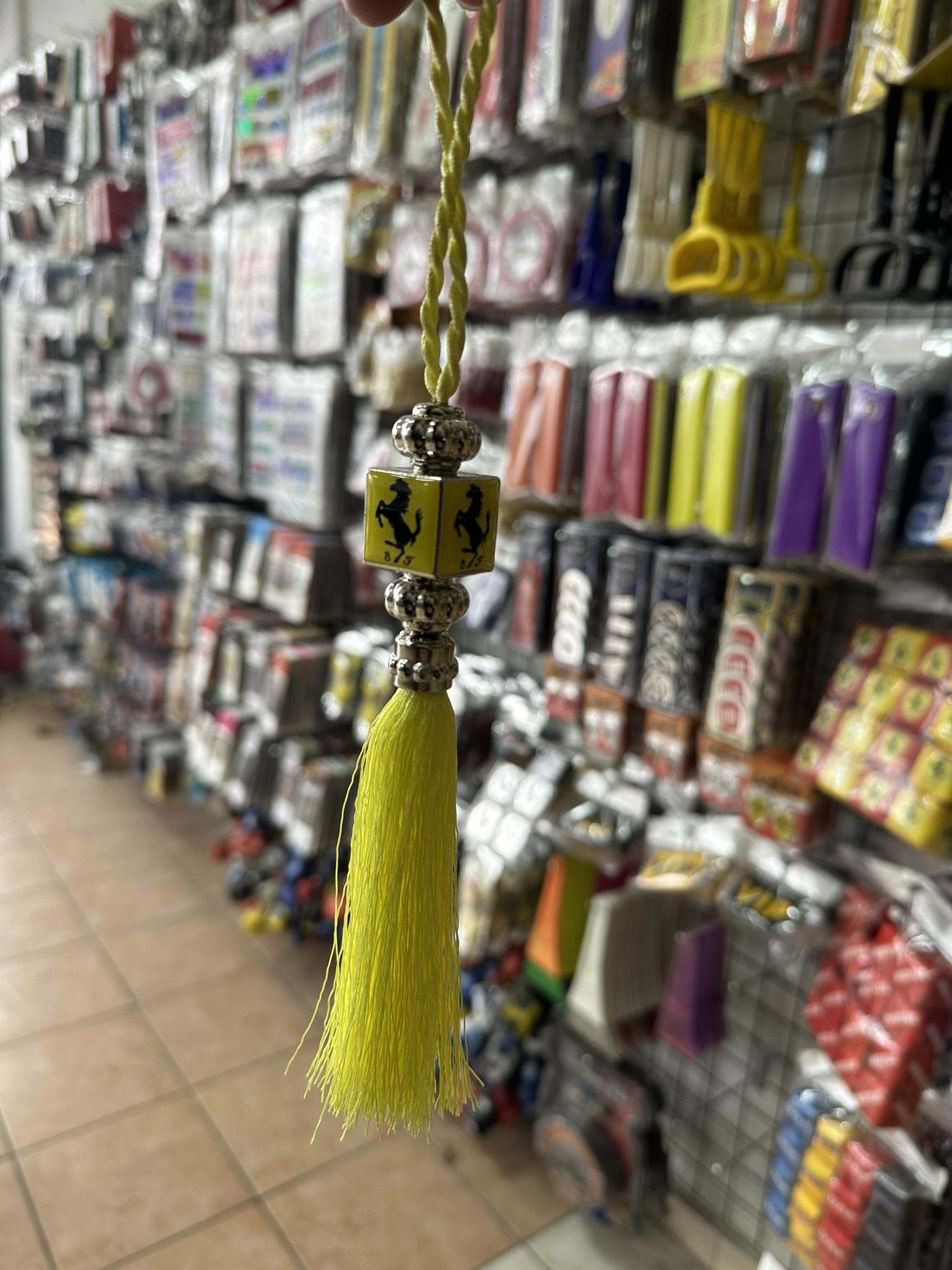 Ferrari Egzoz Püskülü Dikiz Ayna Püskülü Sarı