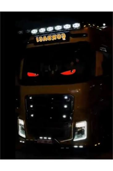 Matrix Şeytan Göz Kayan Yazılı Led Panel 12x109 cm Çakmaklık Girişli