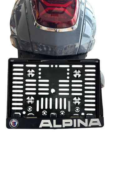 Motor Plakalık Alpina Baskılı Motosiklet Plakalığı