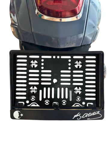 Motor Plakalık Atatürk Baskılı Motosiklet Plakalığı