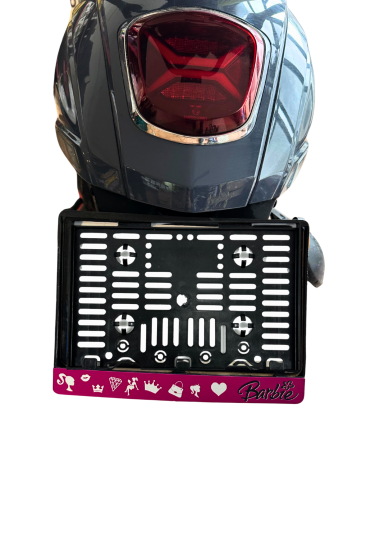 Motor Plakalık Barrie Baskılı Motosiklet Plakalığı