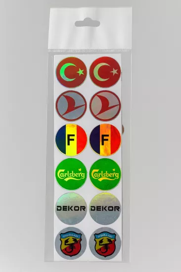 Plaka Hologramlı  Sticker Etiket Pulu Motosiklet Etiketi Suya Güneşe Dayanaklı