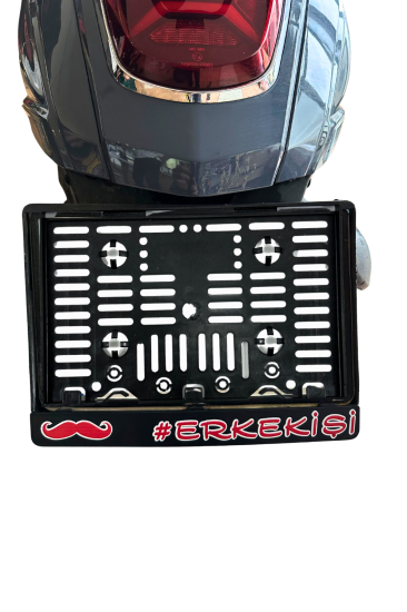 Motor Plakalık Erkek İşi Baskılı Motosiklet Plakalığı