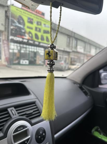 Ferrari Egzoz Püskülü Dikiz Ayna Püskülü Sarı