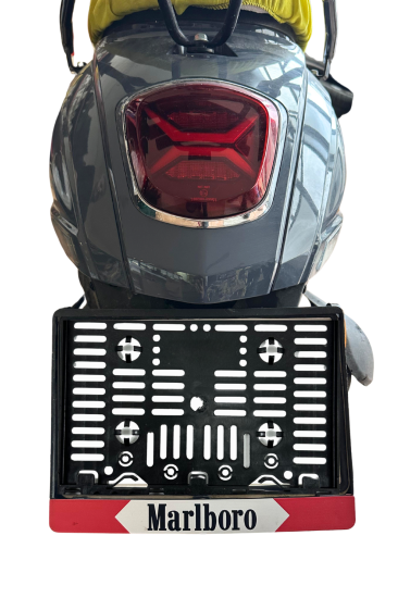 Motor Plakalık Marbora Baskılı Motosiklet Plakalığı