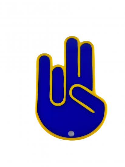 JDM Pleksi El Arka Silecek Aparatı (Büyük Boy Mavi-Sarı)