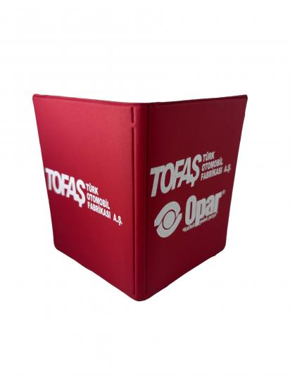 Tofaş Opar Ruhsat Kabı Kırmızı Renkli