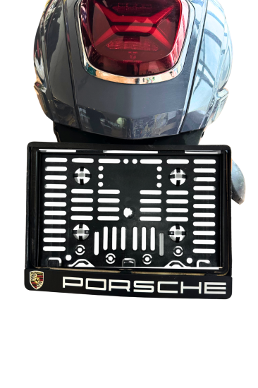 Motor Plakalık Porsche Baskılı Motosiklet Plakalığı