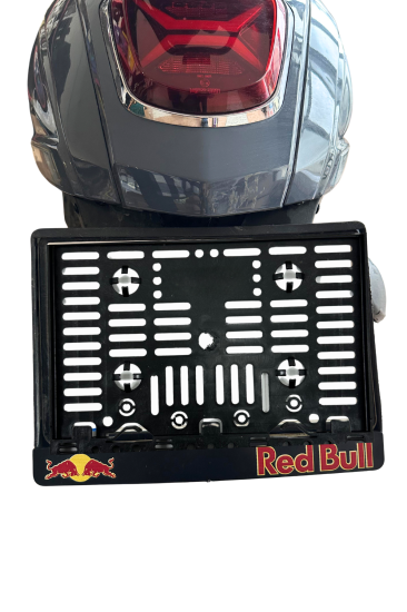 Motor Plakalık Redbul Baskılı Motosiklet Plakalığı