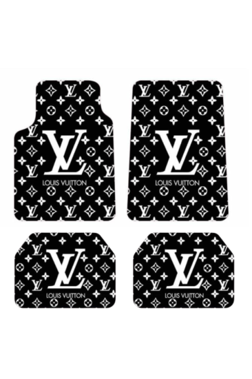 Lv Desenli Versece Oto Paspas Seti Leke Tutmaz Dekoratif Araç Paspası