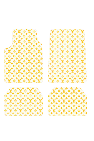 Lv Desenli Versece Oto Paspas Seti Leke Tutmaz Dekoratif Araç Paspası