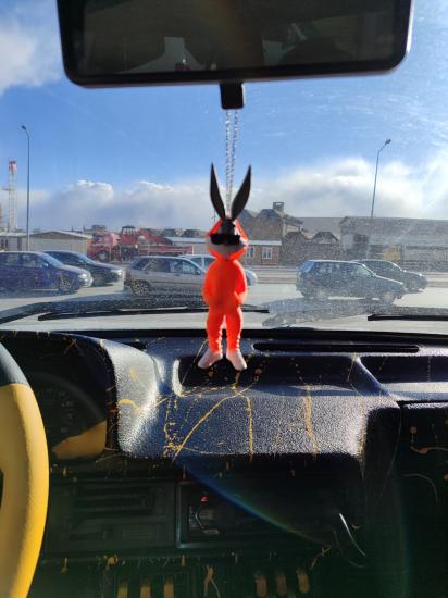 Bugs Bunny Dikiz Ayna Süsü Turuncu