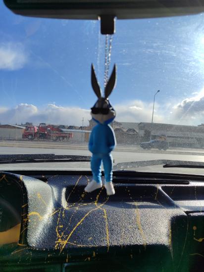 Bugs Bunny Dikiz Ayna Süsü Açık Mavi