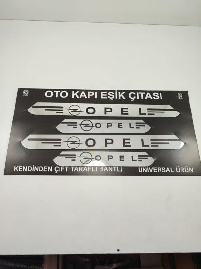 Opel Oto Kapı Eşik Çıtası 4’lü Takım Aynalı Pleksi