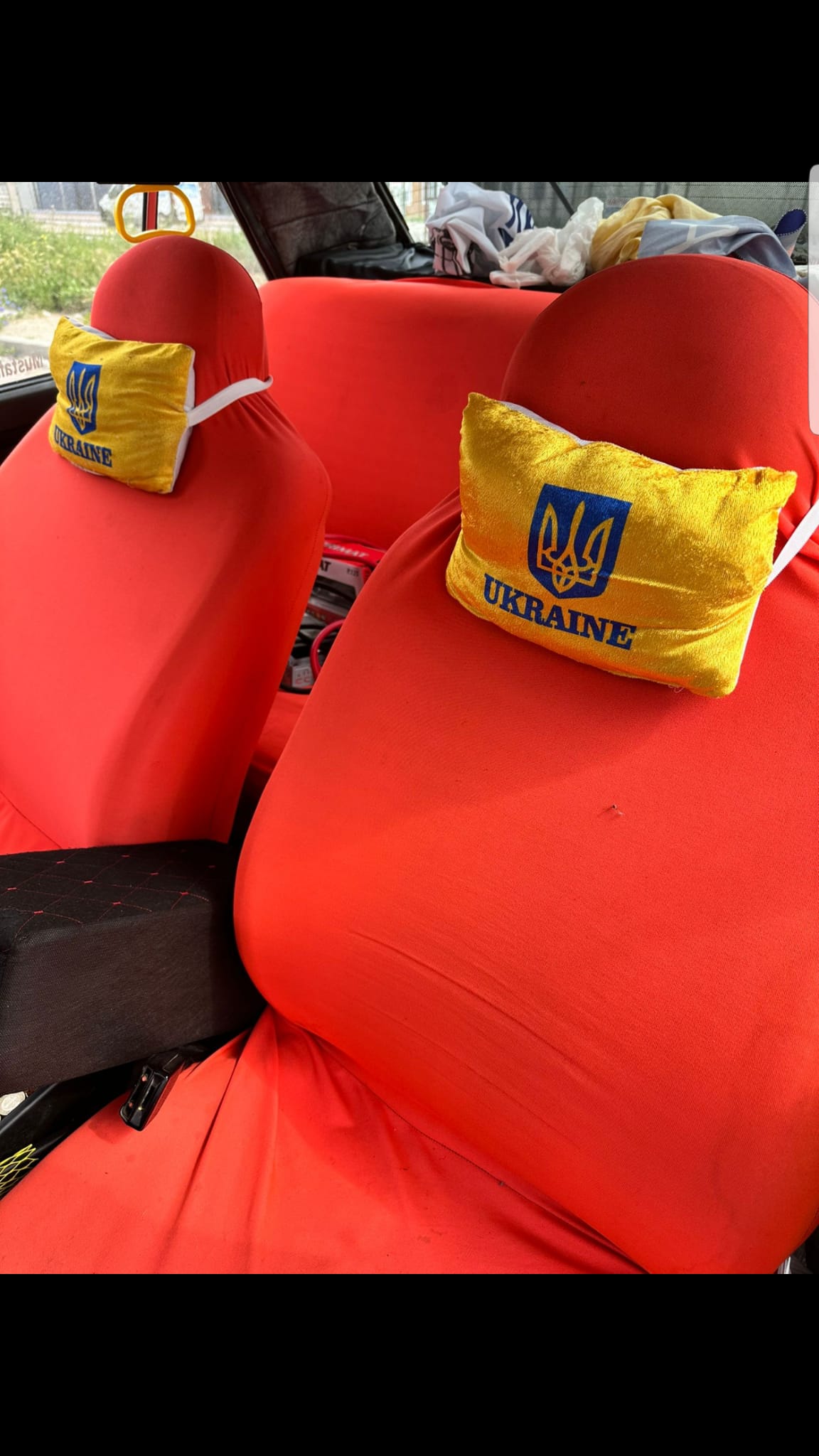 Ukrayna Oto Boyun Yastığı Sarı