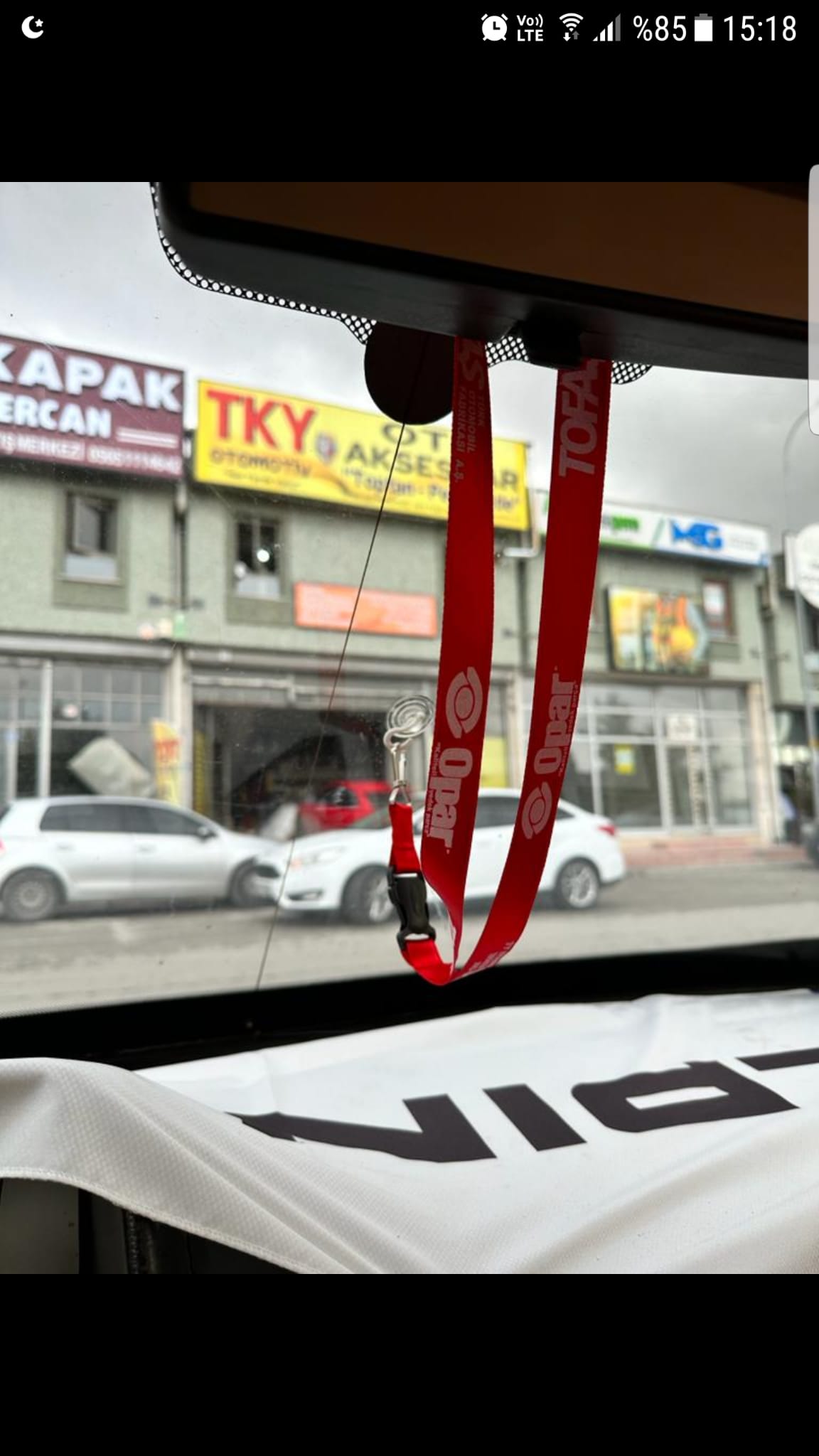 Tofaş Opar Dikiz Ayna Süsü Kırmızı (Ayna İpi/Askısı)